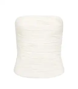 Aje Sunbeam Ruched Bustier and Cosmos Tiered Maxi Skirt Set Ivory Size 6 for rent on The Volte - image 6