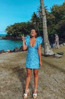 Acler Denare Short Dress Blue Size 8 for rent on The Volte - image 2