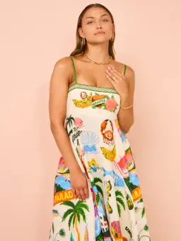 Alemais Paradiso Sundress in Multi Size AU 16 for rent on The Volte - image 6