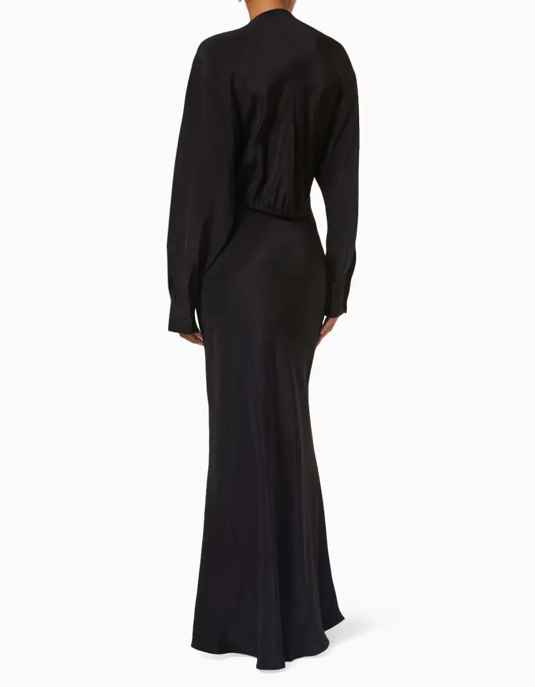 Christopher Esber Triquetra Maxi Dress Black Size 6 for rent on The Volte - main image