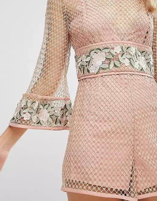 Alice McCall All Eyes On You Playsuit Antique Rose Size 4 for rent on The Volte - main image