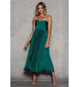 Elle Zeitoune Hailey Dress in Emerald Green Size 12