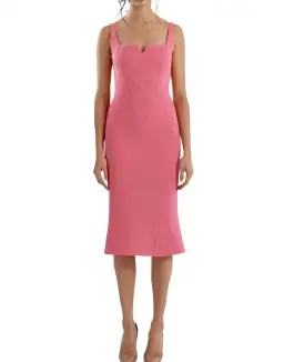Rachel Gilbert Anneke Dress Pink Size 8 for rent on The Volte - image 1