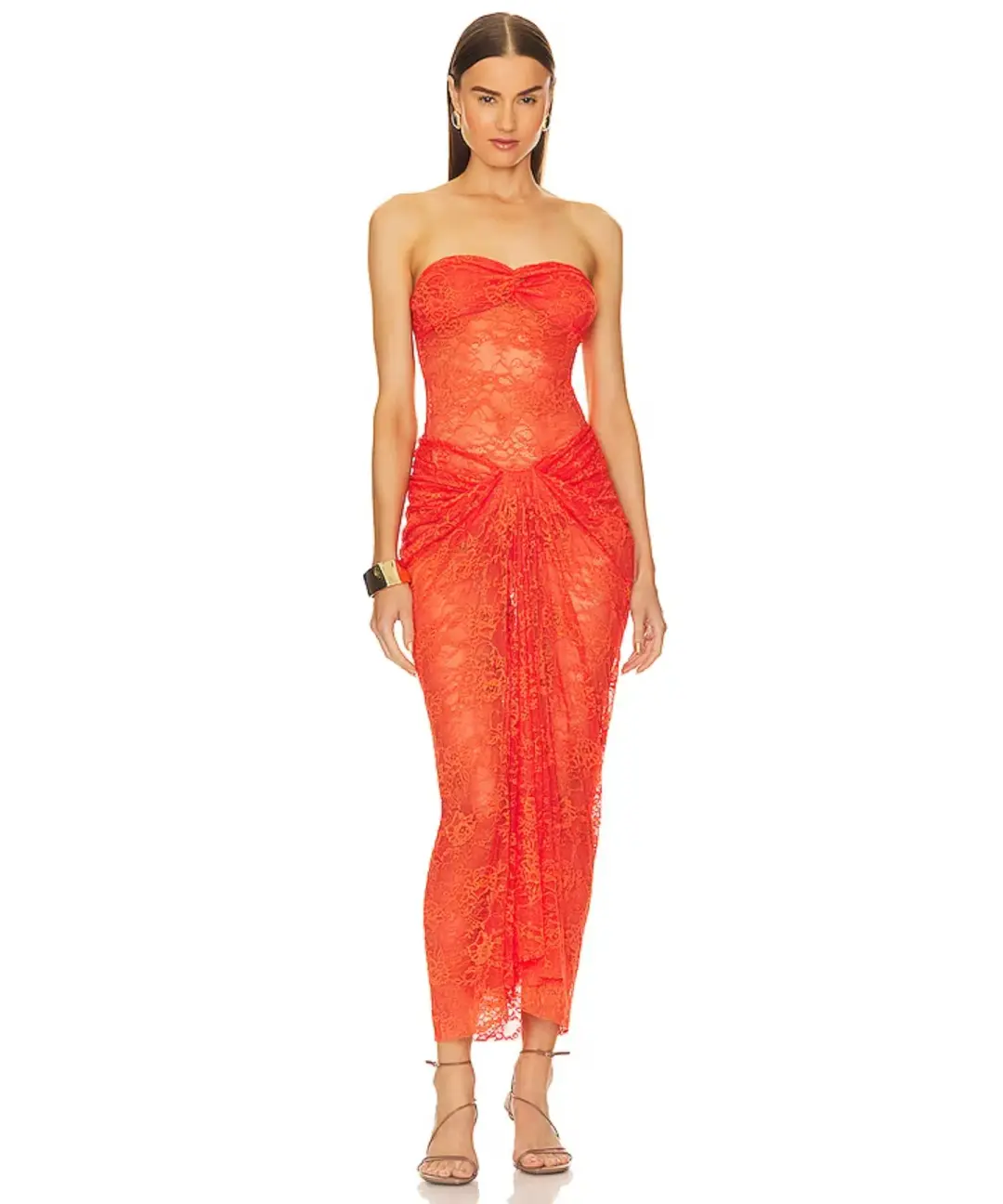 Natalie Rolt Naomi Dress Tangerine Size 1 / AU 8 for rent on The Volte - main image