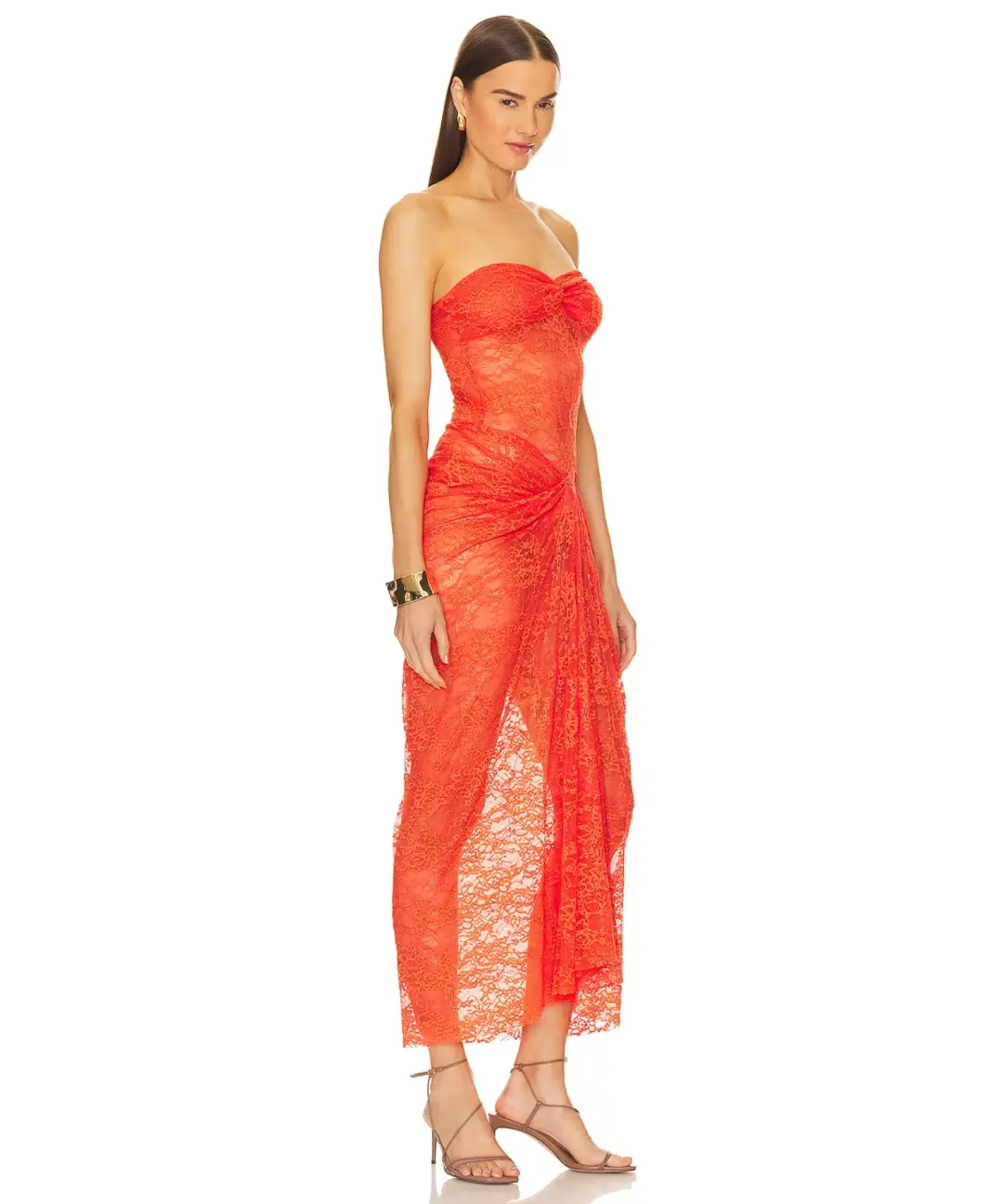 Natalie Rolt Naomi Dress Tangerine Size 1 / AU 8 for rent on The Volte - main image
