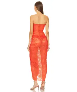 Natalie Rolt Naomi Dress Tangerine Size 1 / AU 8 for rent on The Volte - image 3