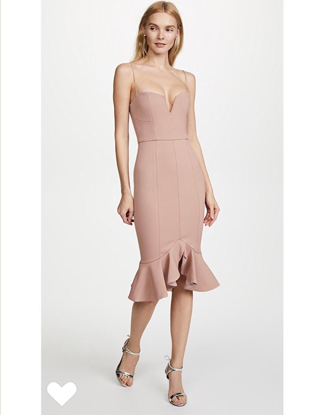 Nicholas Flip Hem Bra Bandage Dress in Nude Size 0 for rent on The Volte - main image