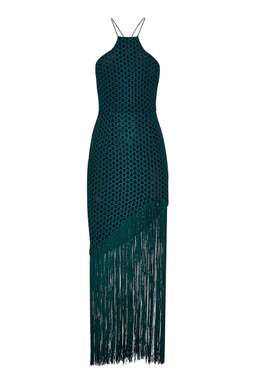 Sheike Memphis Fringe Dress Green Size 6 for rent on The Volte - image 2