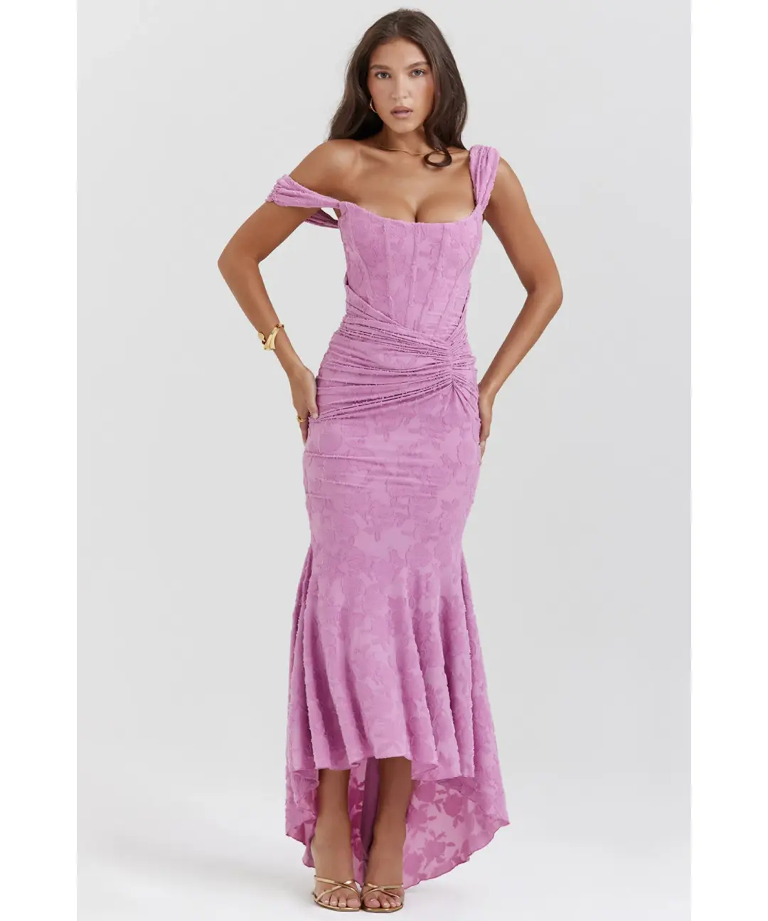 House Of CB Cesca Corset Rose Pink Dress XS / AU 6 for rent on The Volte - main image