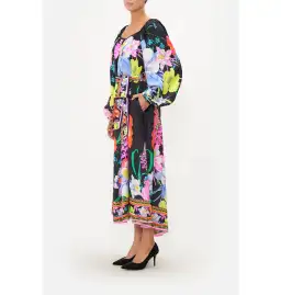 Camilla Gathered Flared Dress Away with the Fairies Print Size Medium / AU 12 for rent on The Volte - image 2