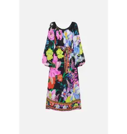 Camilla Gathered Flared Dress Away with the Fairies Print Size Medium / AU 12 for rent on The Volte - image 6