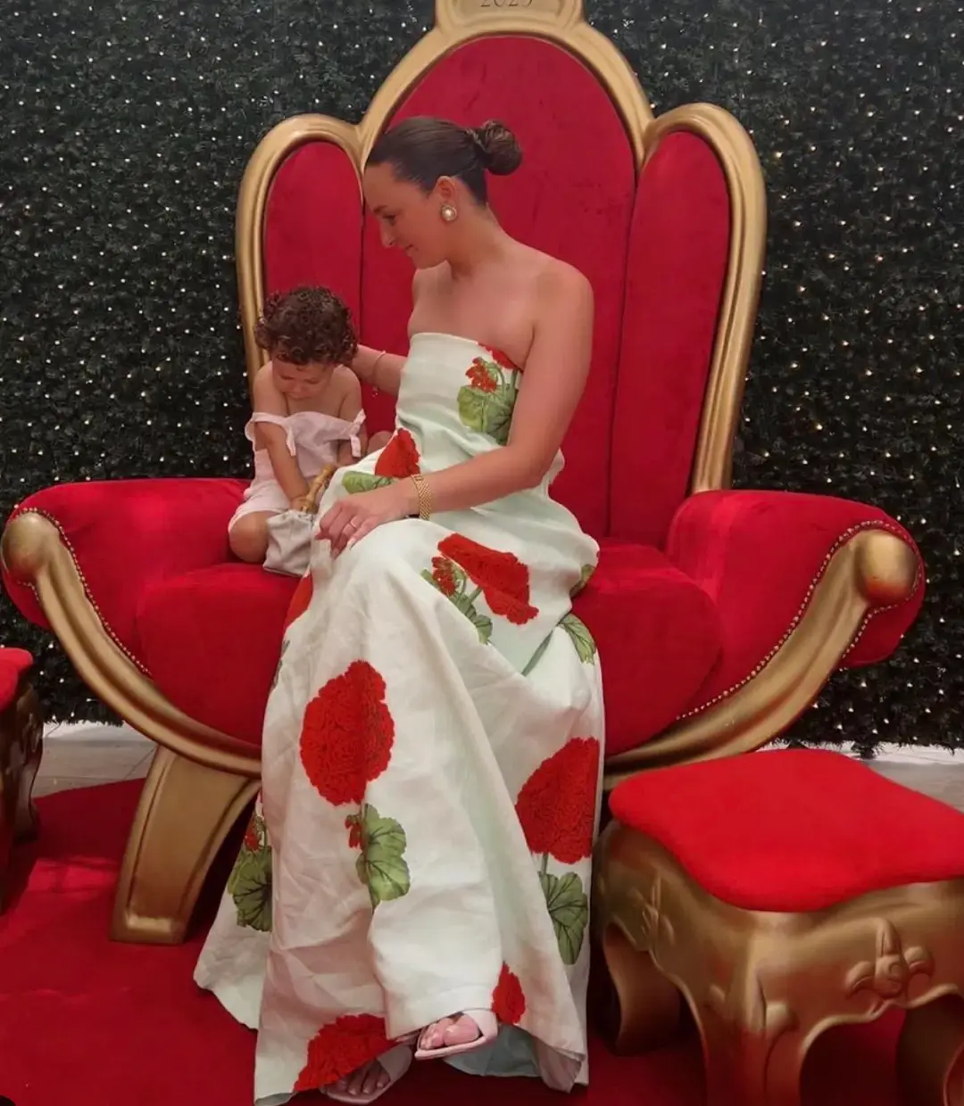 Oroton Posie Geranium Gown Sea Spray Size 6 for rent on The Volte - main image