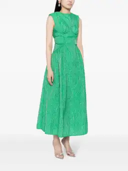 Rachel Gilbert Celia Midi Dress in Apple Green Size 2 / AU 10 for rent on The Volte - image 2