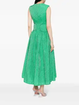 Rachel Gilbert Celia Midi Dress in Apple Green Size 2 / AU 10 for rent on The Volte - image 3
