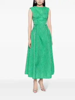 Rachel Gilbert Celia Midi Dress in Apple Green Size 2 / AU 10 for rent on The Volte - image 1