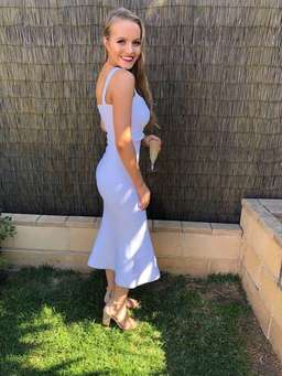 Scanlan Theodore Crepe Bralette Dress White Size 6 for rent on The Volte - image 5