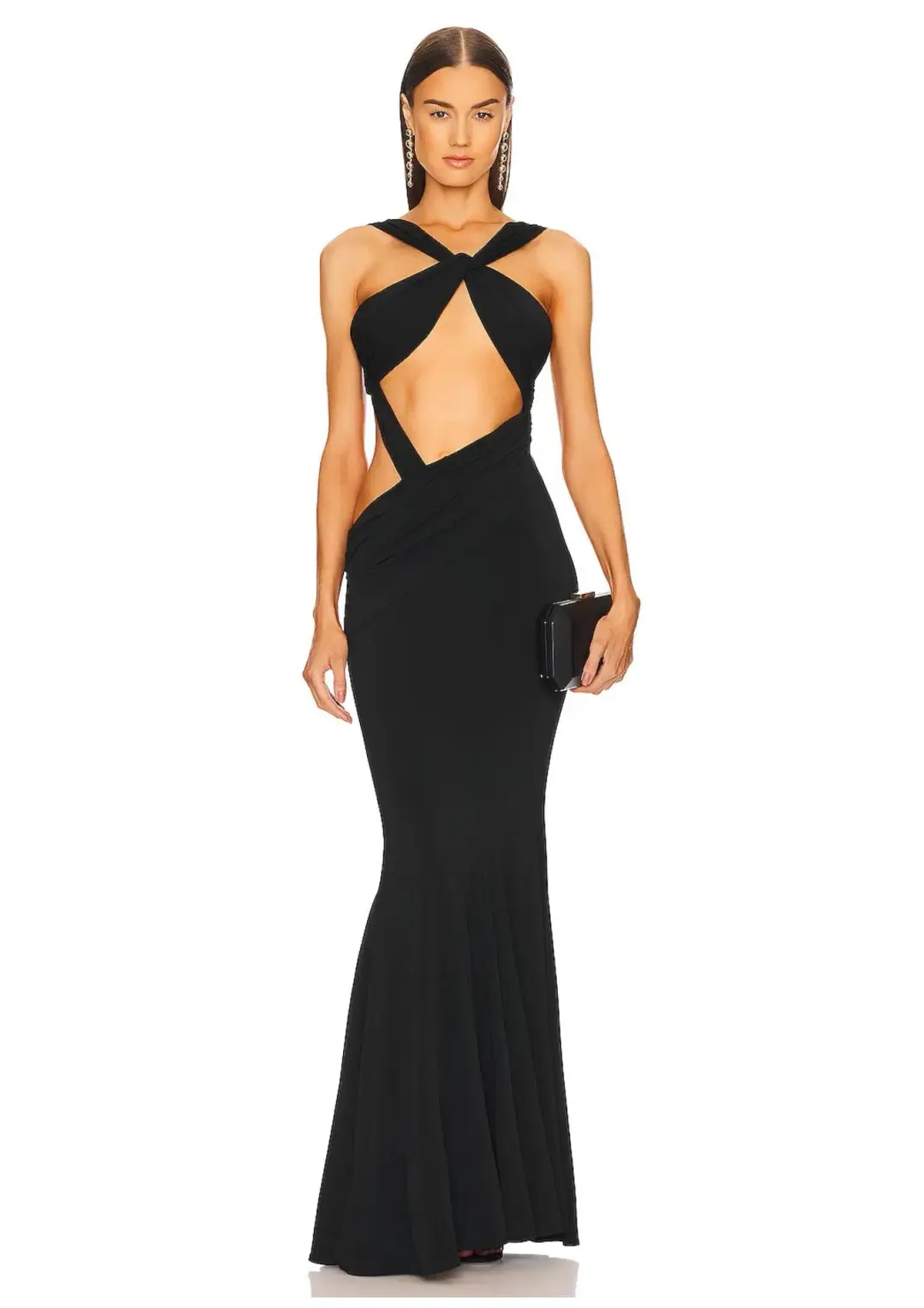 Retrofete Fletcher Maxi Dress Black Size XS / AU 6 for rent on The Volte - main image