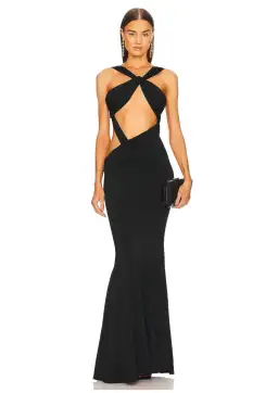 Retrofete Fletcher Maxi Dress Black Size XS / AU 6 for rent on The Volte - image 1