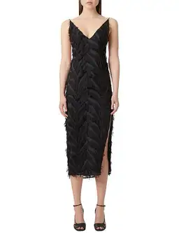 Camilla and Marc Farrah Fringed Dress Black Size 14 (Fits a 10) for rent on The Volte - image 3