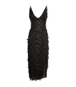 Camilla and Marc Farrah Fringed Dress Black Size 14 (Fits a 10) for rent on The Volte - image 8