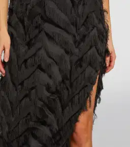 Camilla and Marc Farrah Fringed Dress Black Size 14 (Fits a 10) for rent on The Volte - image 7