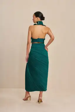 Cult Gaia Adilia Top & Sonoma Skirt Set Green Size S/ Au 8 for rent on The Volte - image 2