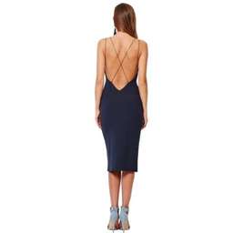 Florence Midi Dress - navy