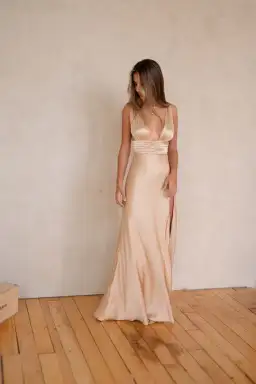 Two Bodies Kasey Dress Champagne Size S/ AU 6