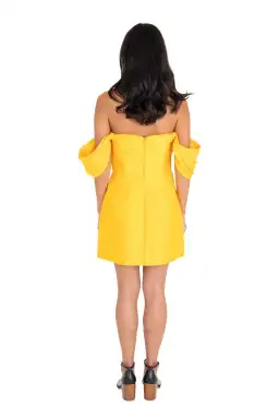 Acler Selkin Dress Citrus Size 10 for rent on The Volte - image 3