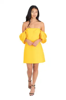Acler Selkin Dress Citrus Size 10 for rent on The Volte - image 1