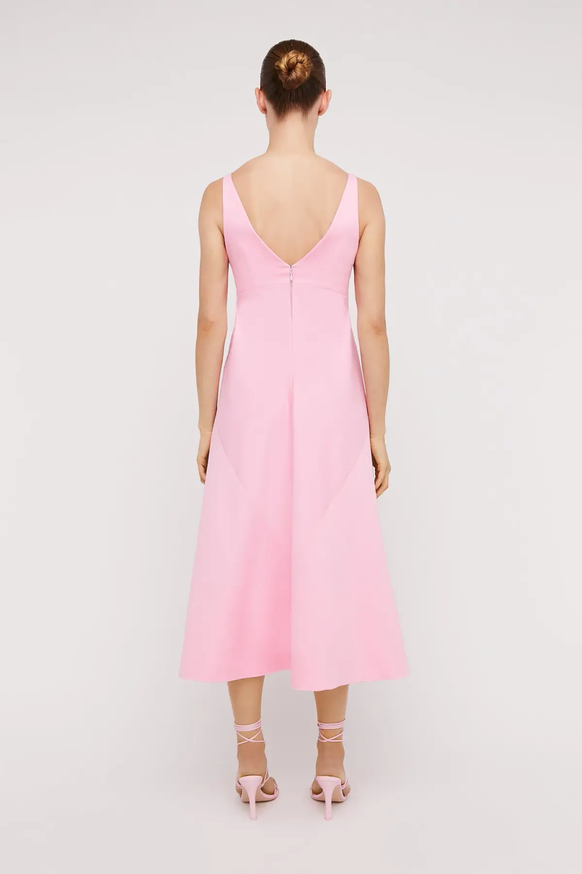 Scanlan Theodore Italian Cotton Dress Pink Size 6 - Image 2