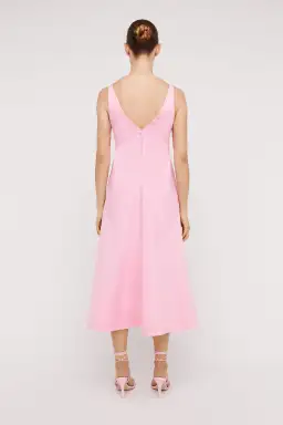 Scanlan Theodore Italian Cotton Dress Pink Size 6 for rent on The Volte - image 2