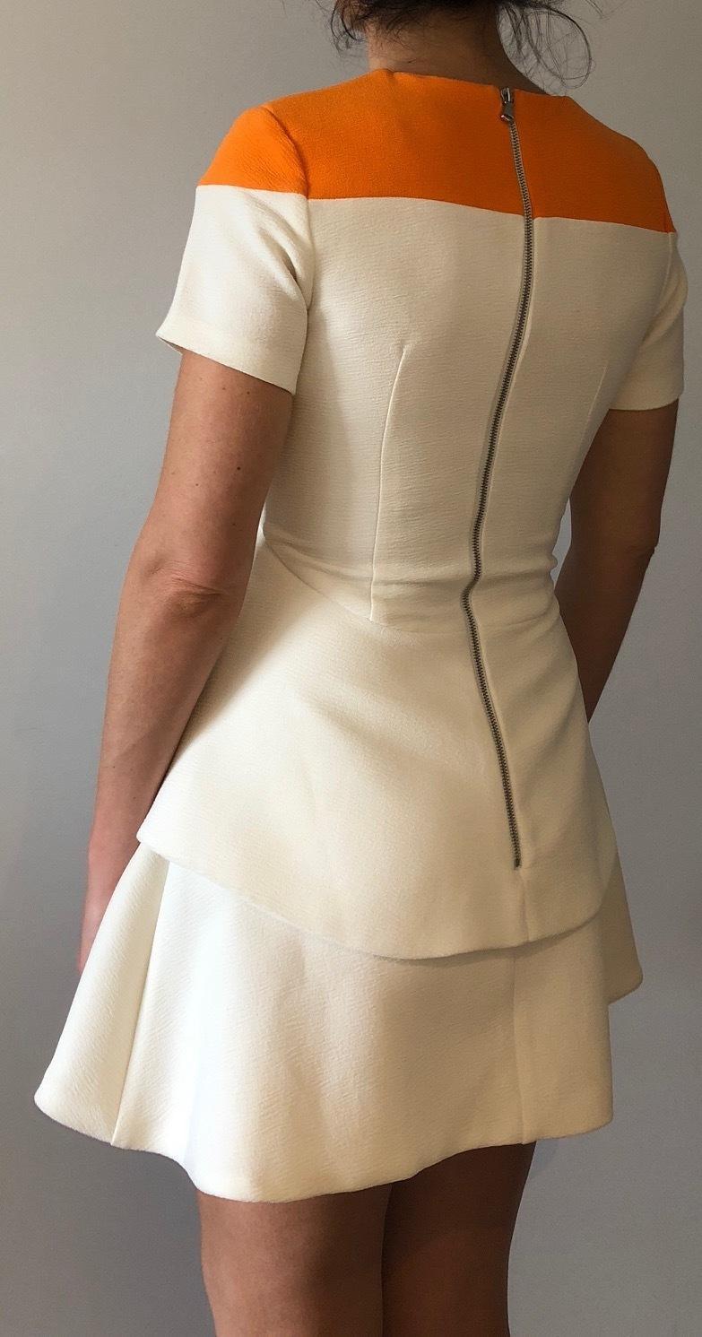 By Johnny - Ivory and Orange a-line dress - Image 2