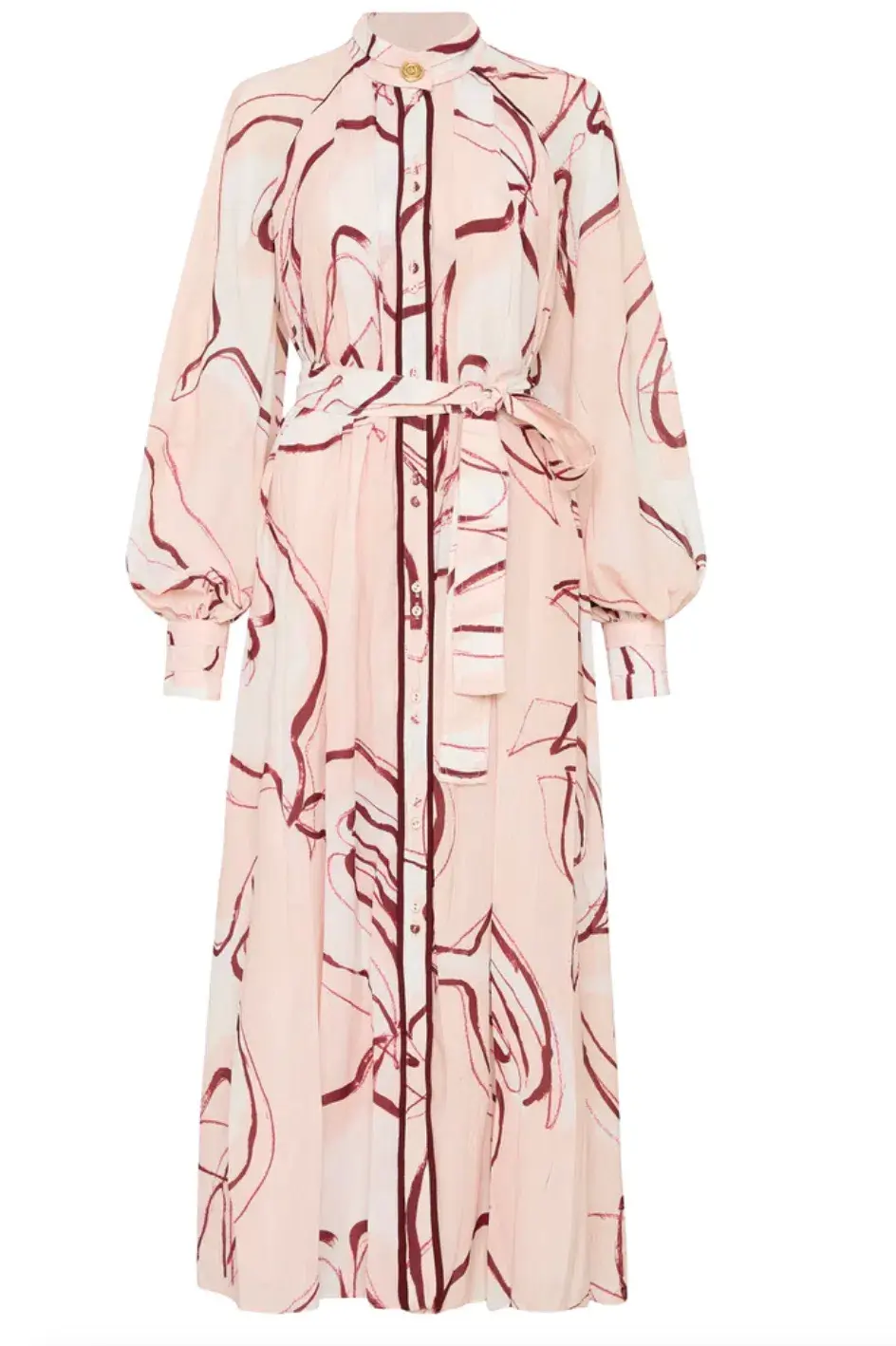 Aje Beatrice Pleated Midi Dress Whimsical Dove Size 10 - Image 5