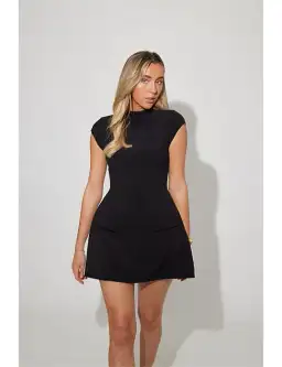 Odd Muse The Ultimate Muse Cap Sleeve Mini Dress Black Size S / AU 8 for rent on The Volte - image 2