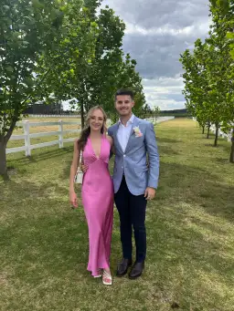 Shona Joy Arienzo Plunged Cross Back Midi Dress Ibis Rose Pink Size 4 for rent on The Volte - image 3