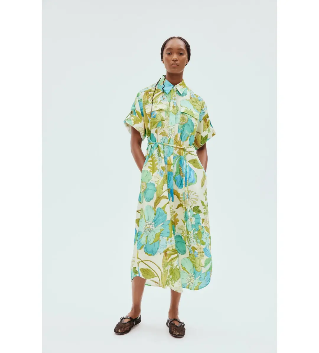 Alemais Janis Shirtdress Floral Size 12 for rent on The Volte - main image