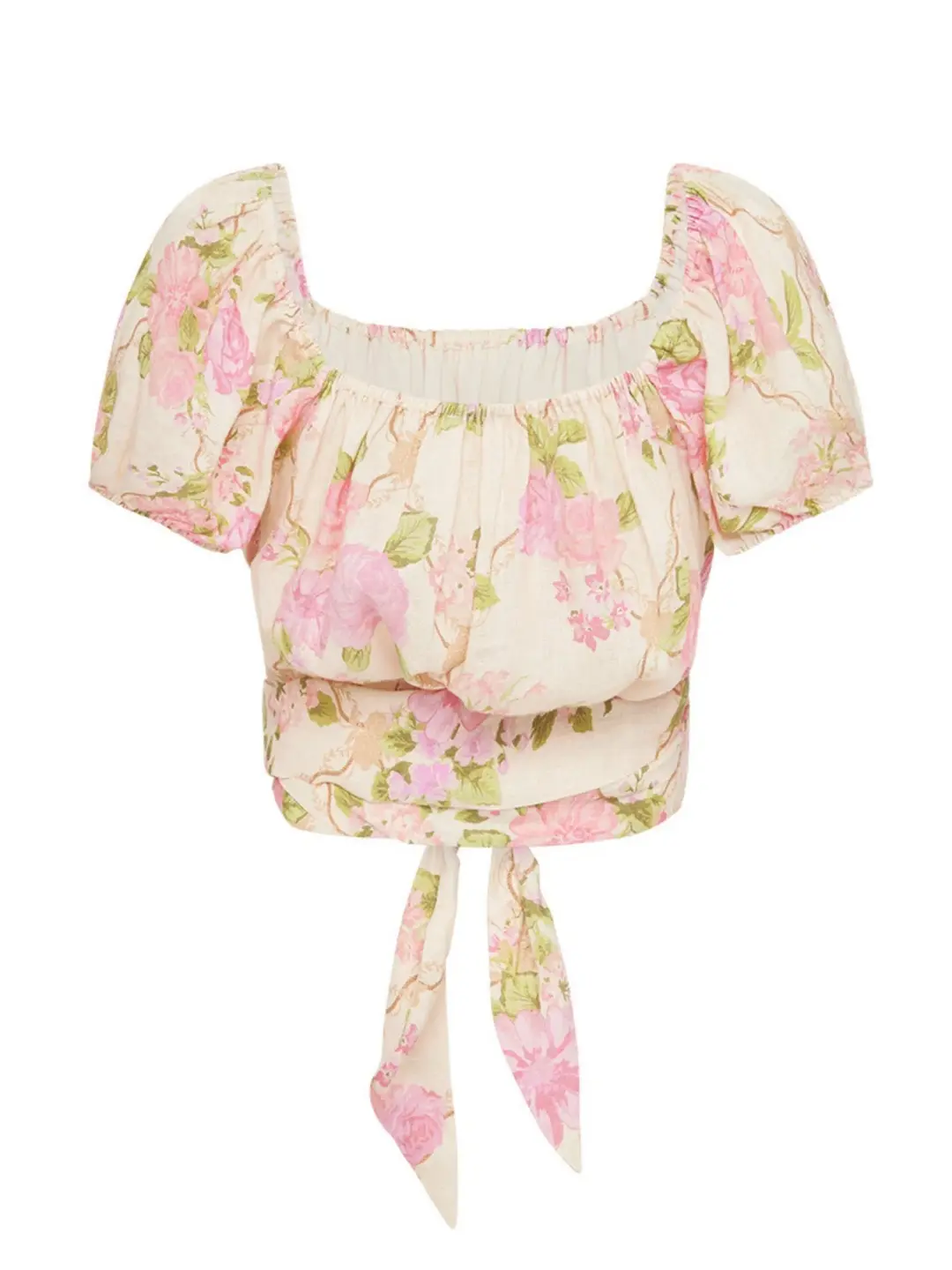 Spell Rose Garden Blouse Size M/10 & Tiered Maxi Skirt Size M/10 Set Rose for rent on The Volte - main image