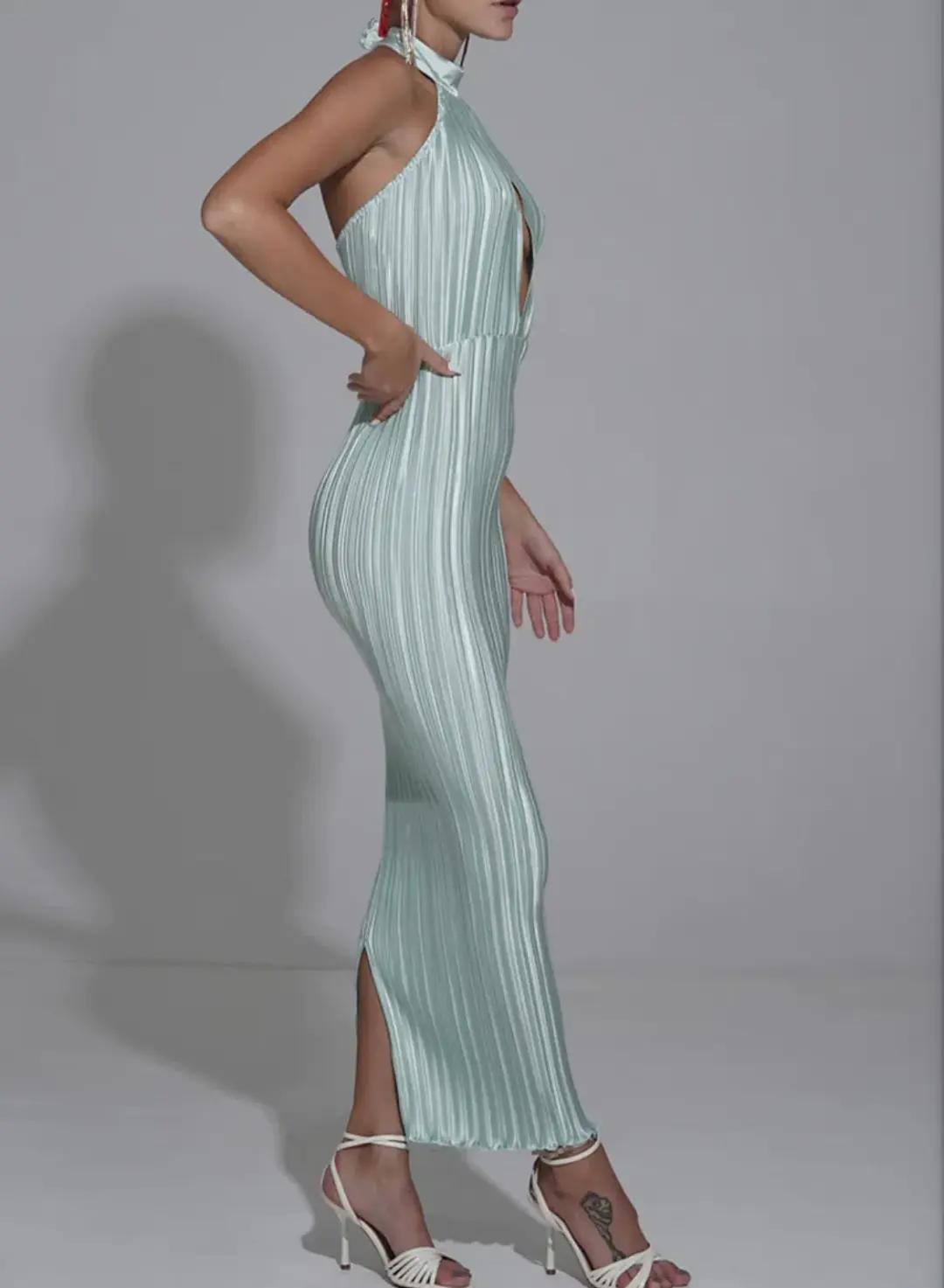 L'Idee Ceremonie Dress Seafoam Size 6 for rent on The Volte - main image