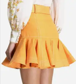 Zimmermann Super Eight Safari Skirt Yellow Size 2 / AU for rent on The Volte - image 3