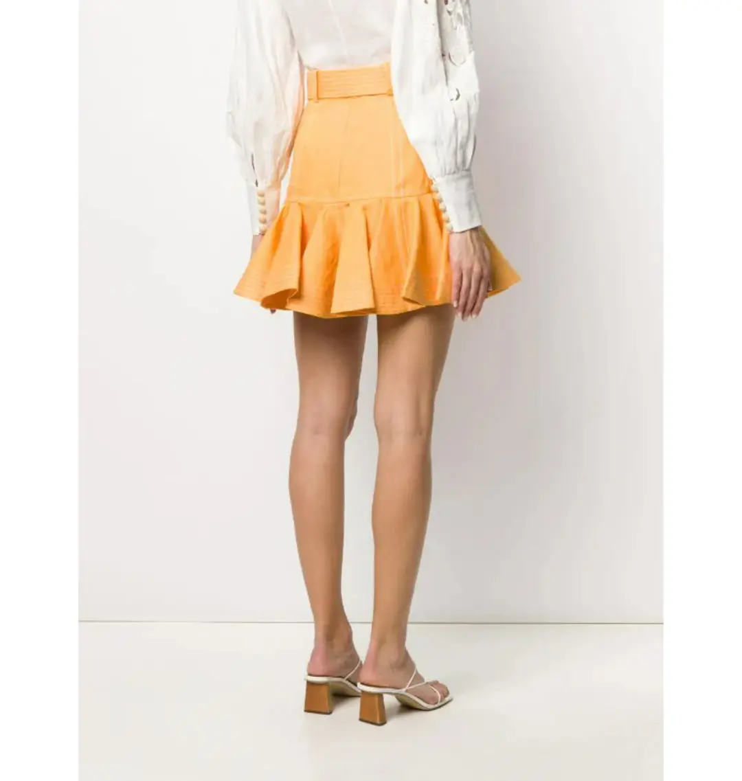 Zimmermann Super Eight Safari Skirt Yellow Size 2 / AU for rent on The Volte - main image
