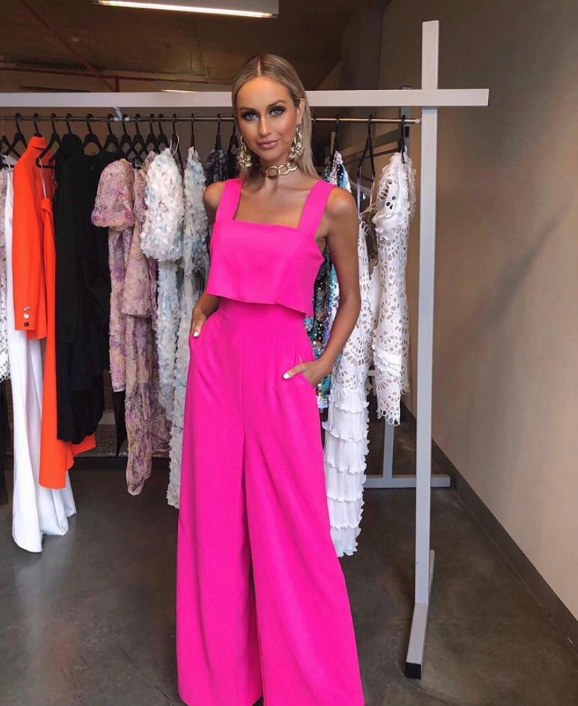 Elliatt “Amora” Jumpsuit - Pink - Size Small (AU 8-10) for rent on The Volte - main image