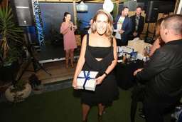 DION LEE - "Broken Pinafore" Dress in Black with Pink strap (back) for rent on The Volte - image 6