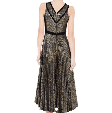 Sass & Bide - Cultural Diffuse Dress - Gold/ Black for rent on The Volte - main image