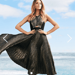 Sass & Bide - Cultural Diffuse Dress - Gold/ Black for rent on The Volte - image 1