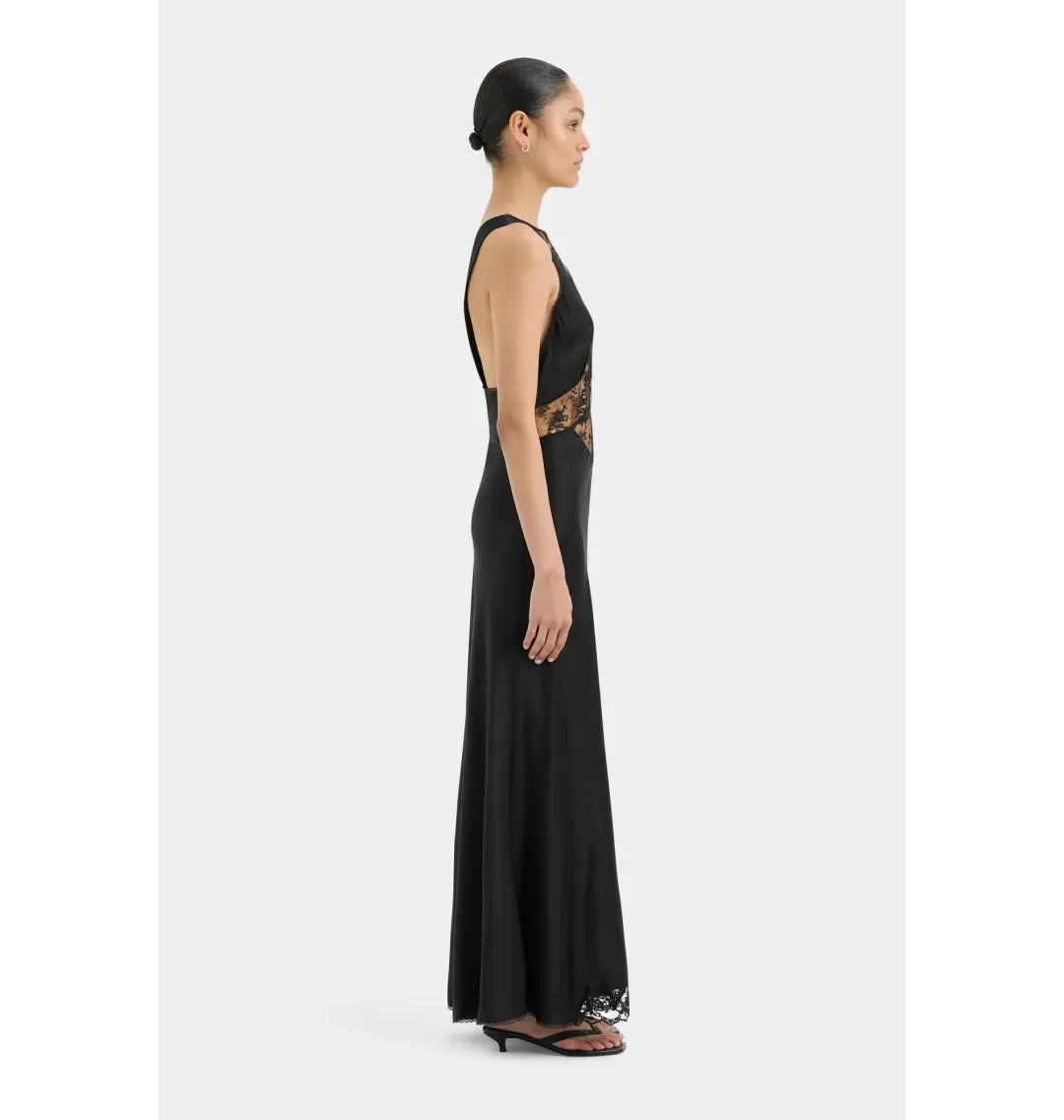 Sir The Label Aries Cut Out Gown In Black Size 1 / AU 8 for rent on The Volte - main image