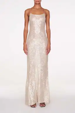 Rat & Boa Olympia Sequin Dress Ivory Size 6