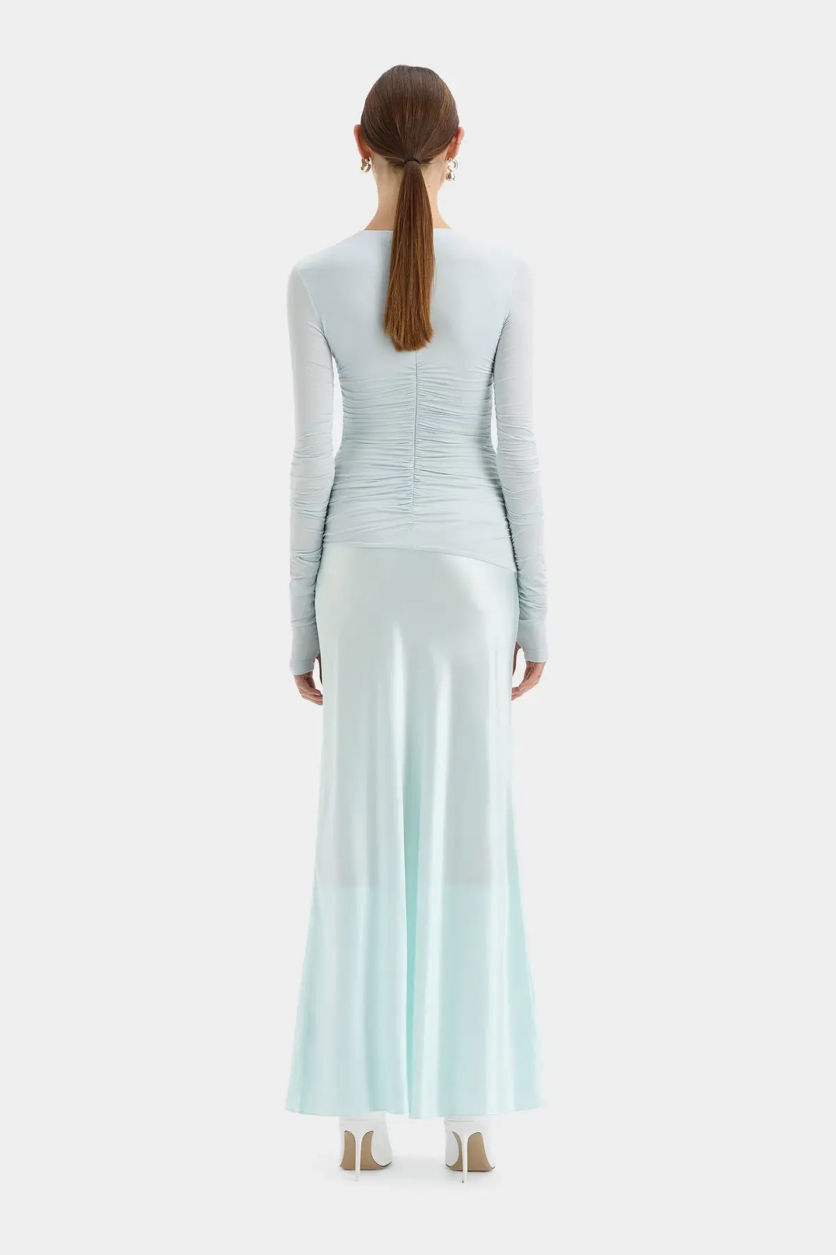 Sir the Label Alessia Draped Gown Ice Blue Size 2 / AU 10 - Image 2
