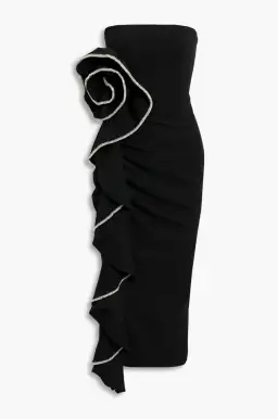 Rachel Gilbert Santiago Midi Dress Black Size 2 / AU 10 for rent on The Volte - image 3