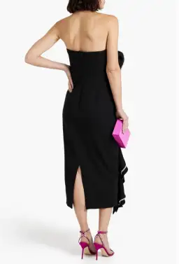 Rachel Gilbert Santiago Midi Dress Black Size 2 / AU 10 for rent on The Volte - image 2